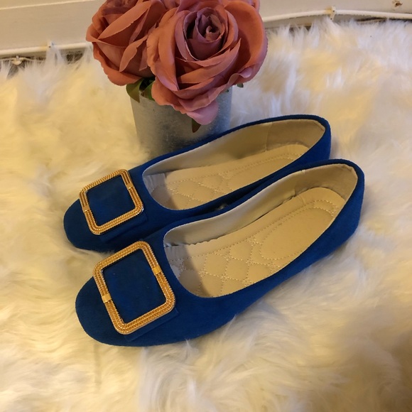 Royal blue flats - Picture 2 of 3